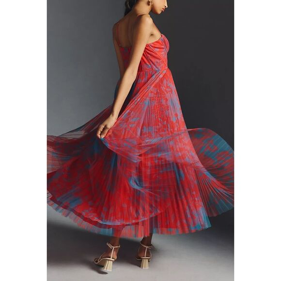 ‼️NOT FOR SALE‼️ Anthropologie Hutch Pleated Sweetheart Dress - Picture 4 of 8